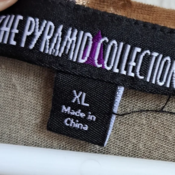 The Pyramid Collection Y2K Mixed Print Asymmetric Hemline Velvet Sheer Polkadot - Picture 7 of 11